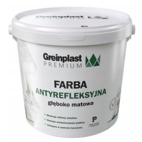 Farba Lateksowa Antyrefleksyjna Matowa Biała 10L Greinplast Premium