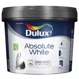 Farba Akrylowa do Ścian i Sufitów Biała Dulux Absolute White 10L