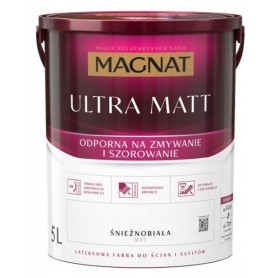 Farba Lateksowa do Ścian i Sufitów Magnat Ultra Matt 5L Biała