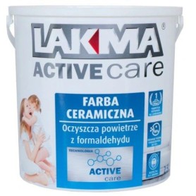 Farba Ceramiczna do Ścian i Sufitów 2,5L Biała Matowa Activ Care Lakma