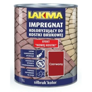 LAKMA SILBRUK IMPREGNAT KOLORYZUJĄCY  DO KOSTKI BRUKOWEJ CZERWONY 10L