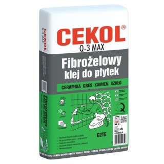 CEKOL Q-3 FIBROŻELOWY KLEJ DO PŁYTEK 5KG CEKOL