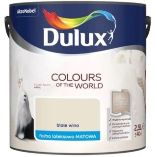 FARBA DULUX KOLORY ŚWIATA BIAŁE WINO 2.5L